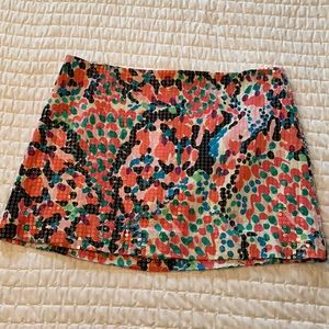 Lilly Pulitzer printed, sequin skirt, Sz 2